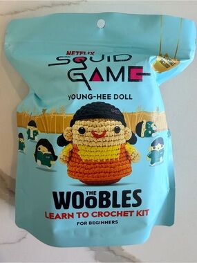 The Woobles Beginners Crochet Kit with Squid Game (Young-HEE Character) new NWT